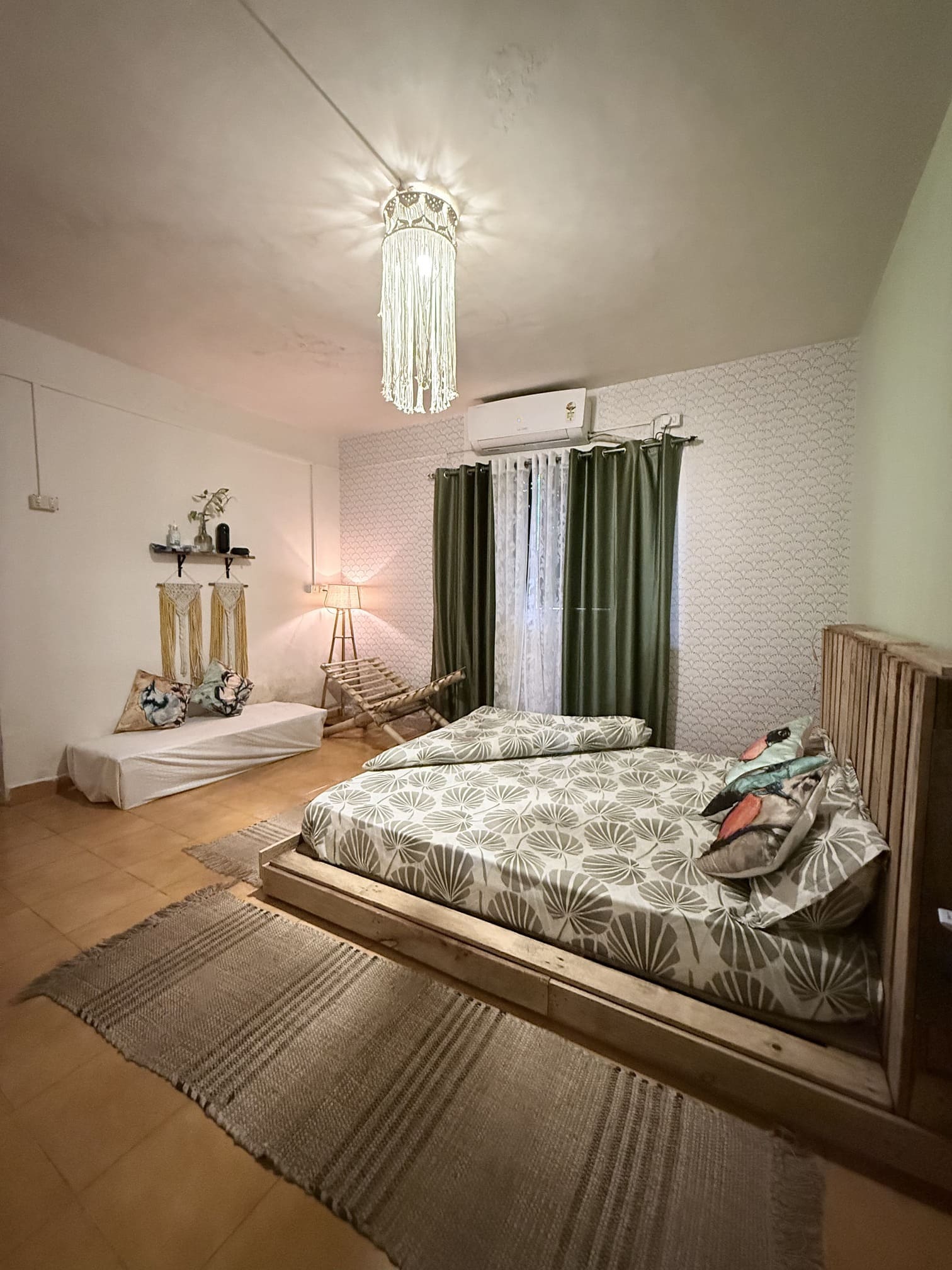 Private AC room with attached washroom at Endless Blue Hostel Goa